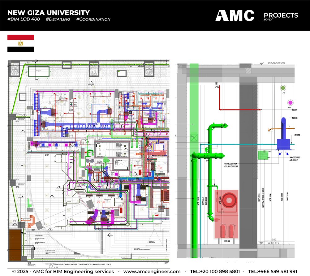MEP plans construction 
